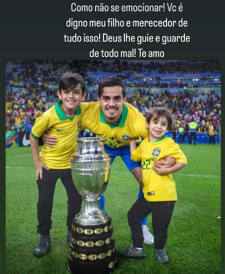 Filho de Fagner, Henrique Lemos, é convocado para Seleção Sub-15 (Foto: Reprodução Instagram)