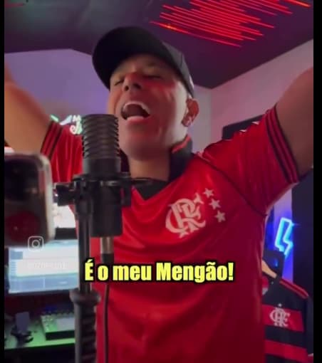 MC Koringa na música nova do Flamengo para o Mundial (Foto: Reprodução redes sociais)