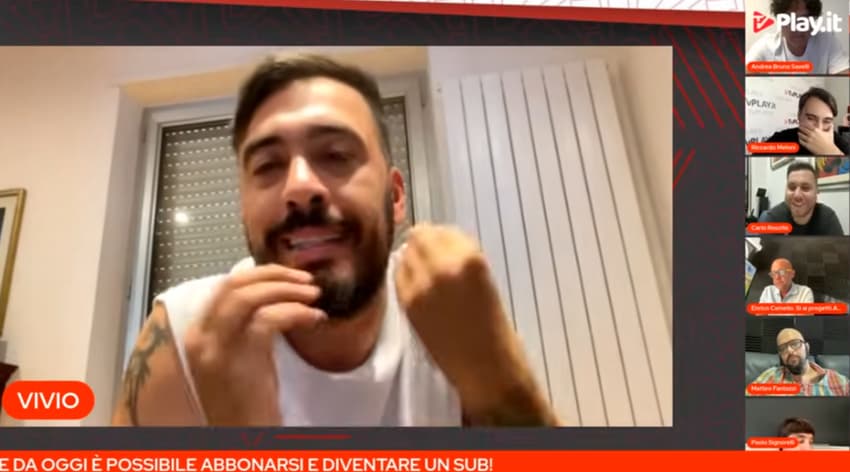 Emiliano Viviano em participação no TV Play