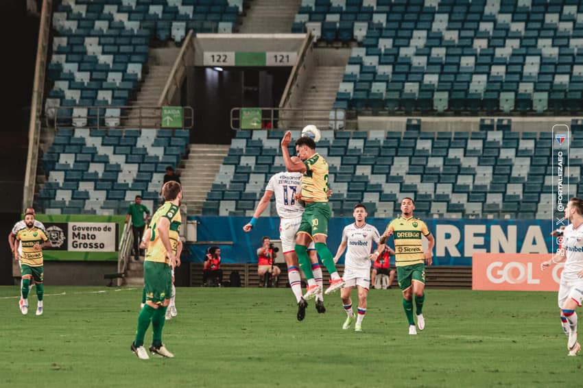 Partida entre Cuiabá e Fortaleza, pelo Brasileirão 2024 (Foto: Leonardo Moreira/Fortaleza EC)