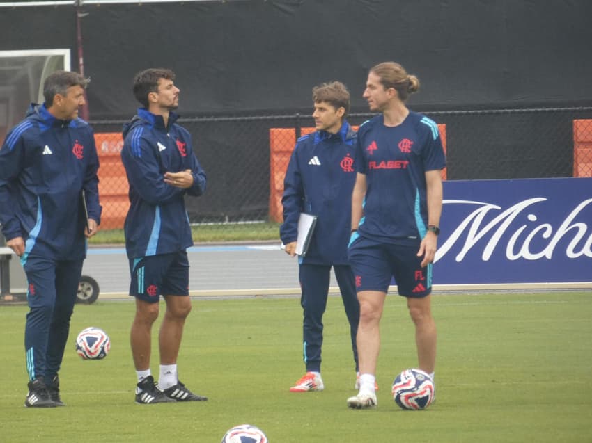 Filipe Luís treino Flamengo Mundial EUA