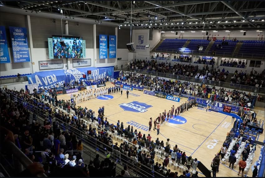 Arena UniBH durante jogo 3 da série final da NBB