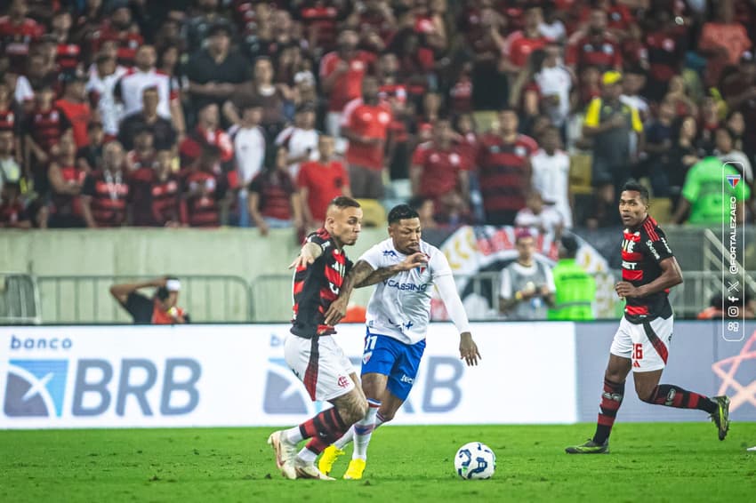 Partida entre Flamengo e Fortaleza, pelo Brasileirão (Foto: Baggio Rodrigues/Fortaleza EC)
