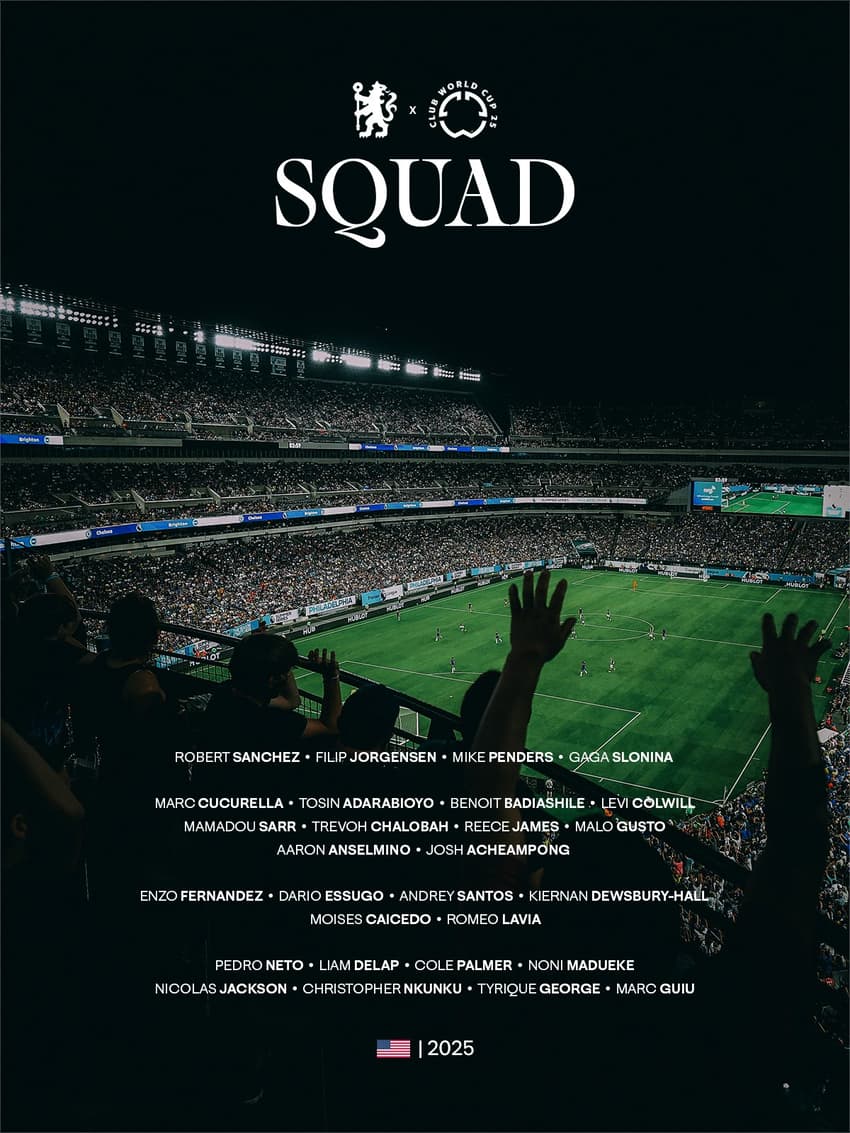 Lista de inscritos do Chelsea para o Mundial de Clubes