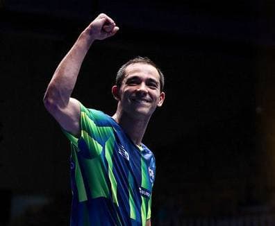 Hugo Calderano bicampeão do WTT da Eslovênia (foto: WTT)