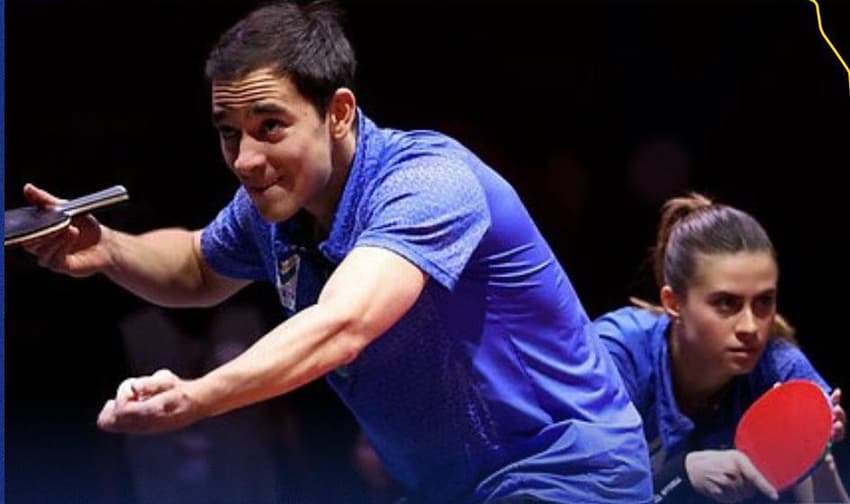 Hugo Calderano e Bruna Takahashi (divulgação CBTM)