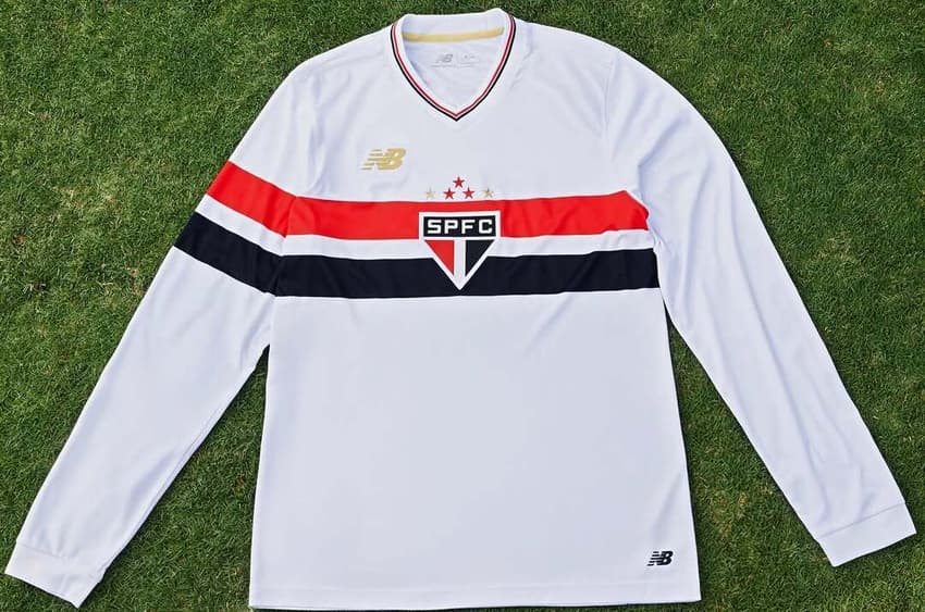 Novo uniforme do São Paulo manga longa (Foto: Divulgação)