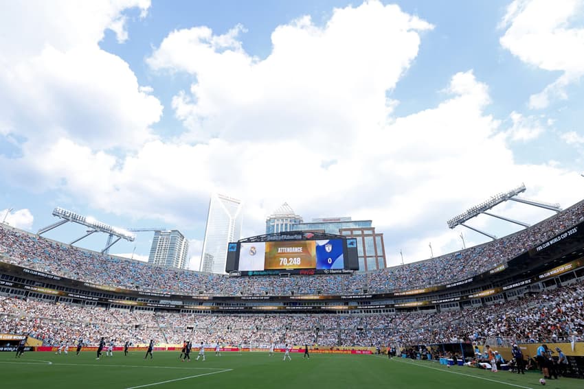 Real Madrid coloca mais de 70 mil torcedores no Bank of America Stadium em jogo contra o Pachuca, no Mundial de Clubes