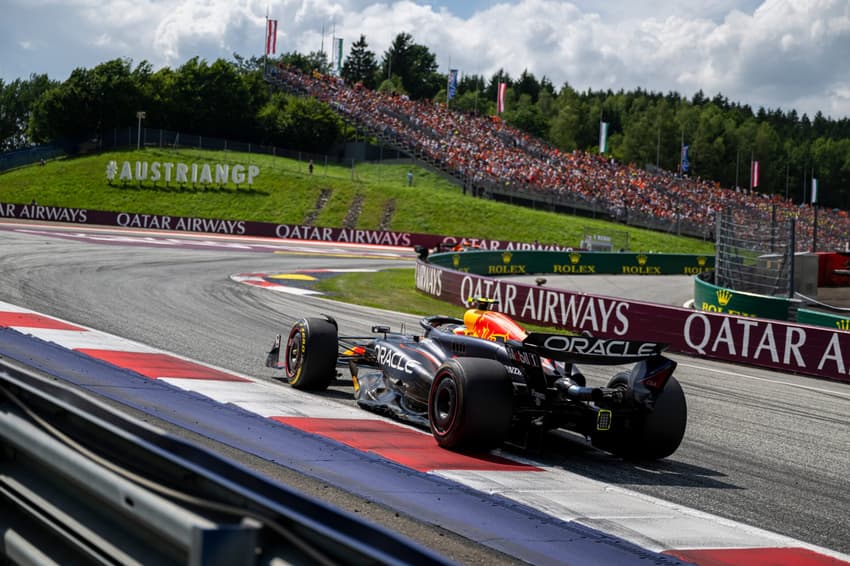 Sergio Perez of Oracle Red Bull Racing seen during the FIA Formula1 World Championship seen at the Red Bull Ring in Spielberg, Austria on June 30, 2024. // Joerg Mitter / Red Bull Ring // SI202406300787 // Usage for editorial use only //