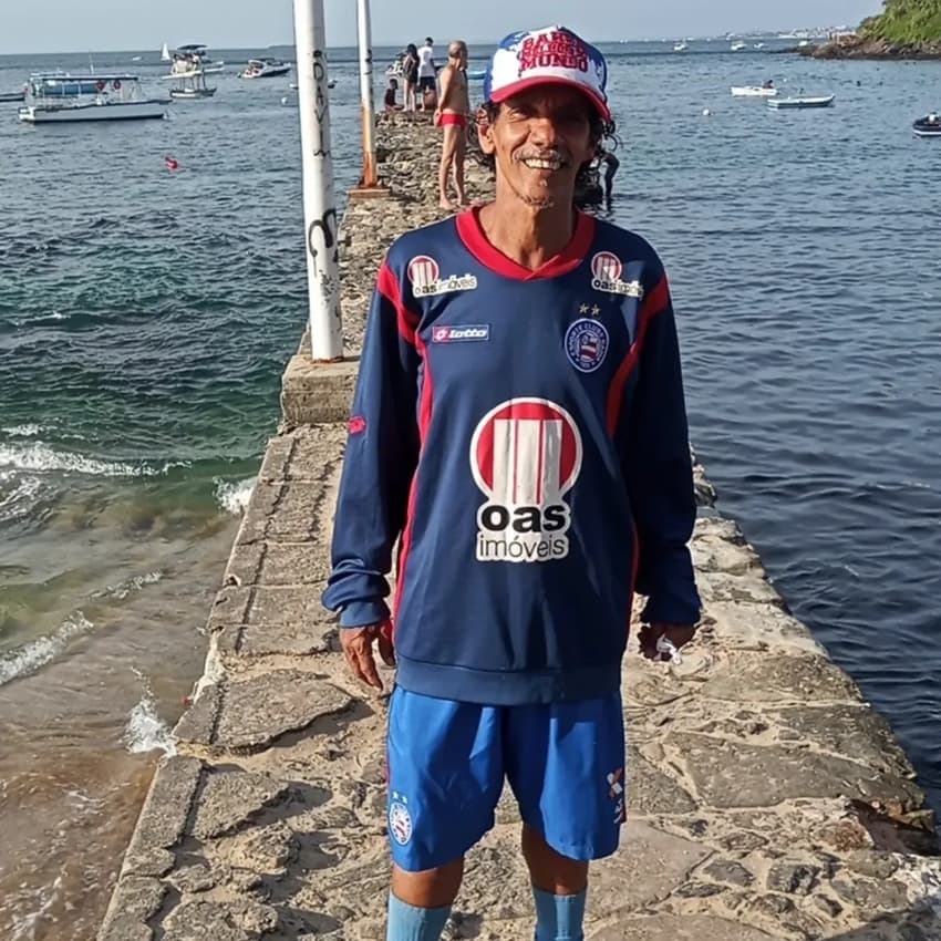 Binha viaja o Brasil acompanhando o Bahia Foto: Redes sociais