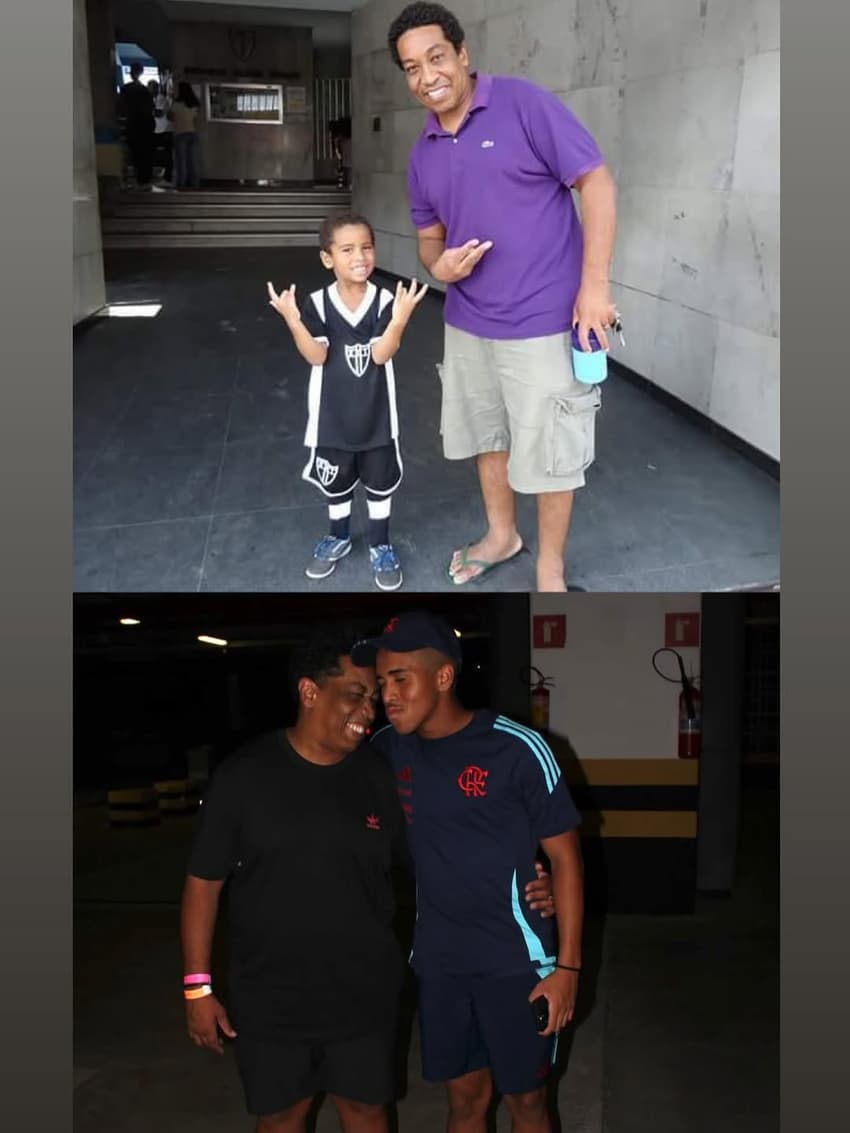 Eddie ao lado do filho Joshua (Foto: redes sociais)