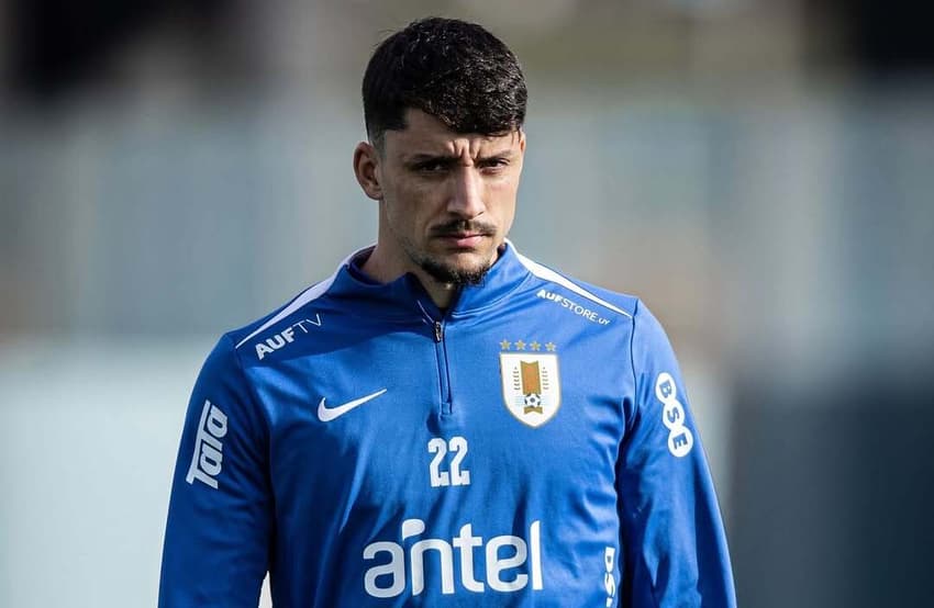 Uruguai, de Joaquín Piquerez, pode garantir vaga na próxima Copa (Foto: Divulgação/Seleção Uruguaia)