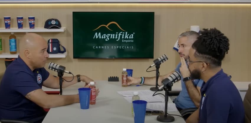 Entrevista de Marcelo Teixeira ao podcast do Bahia (Foto: reprodução)