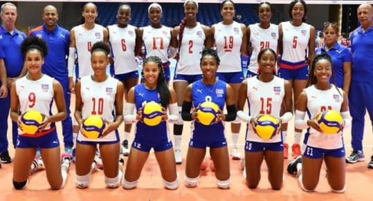 Seleção de Cuba em jogo contra Porto Rico (Foto: Reprodução/Instagram)