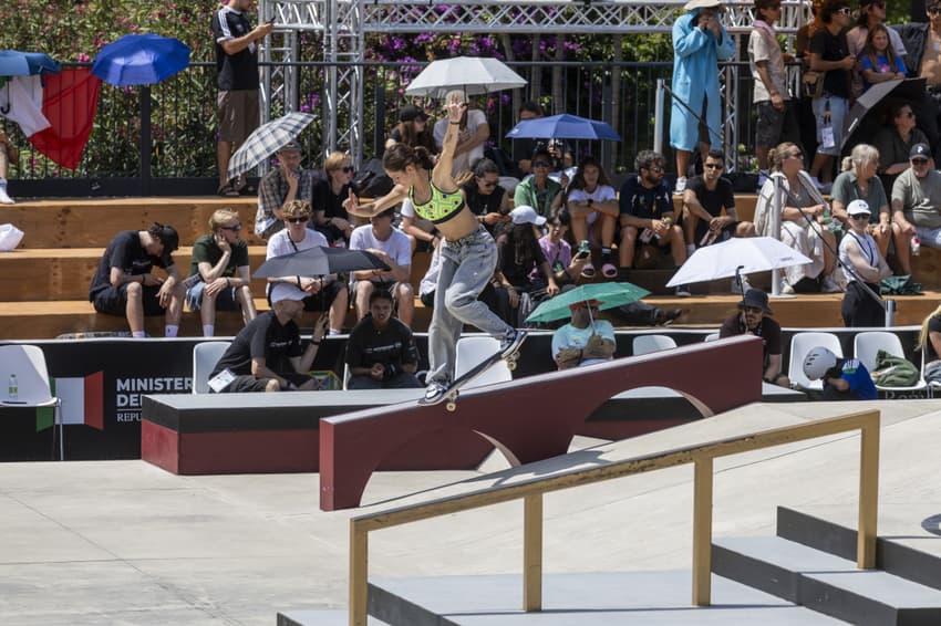 Isabelly Avila na Copa do Mundo de Skate Street Roma 2025