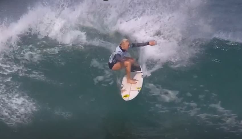 Tatiana Weston-Webb no WSL de Saquarema (reprodução WSL)