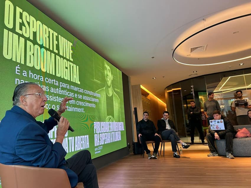 Galvão Bueno na apresentação da N Sports (Foto: N Sports)