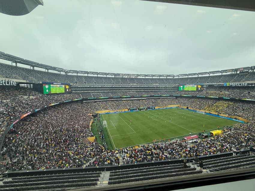 Arquibancadas do MetLife Stadium em Fluminense x Borussia Dortmund