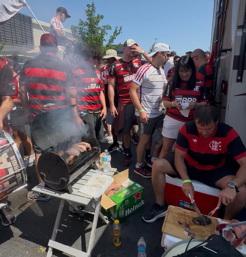 Torcida Flamengo churrasco Lincoln Financial Field