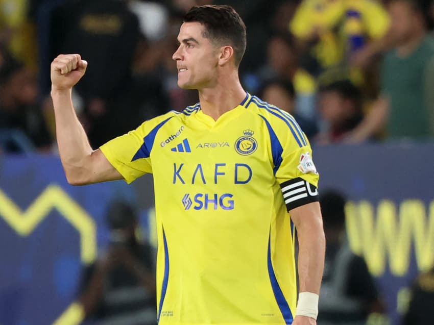 Cristiano Ronaldo em campo pelo Al-Nassr (Foto: Fayez Nureldine / AFP)