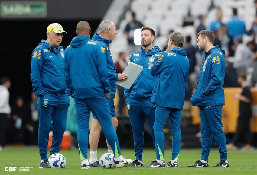 Carlo e Davide Ancelotti - Seleção Brasileira