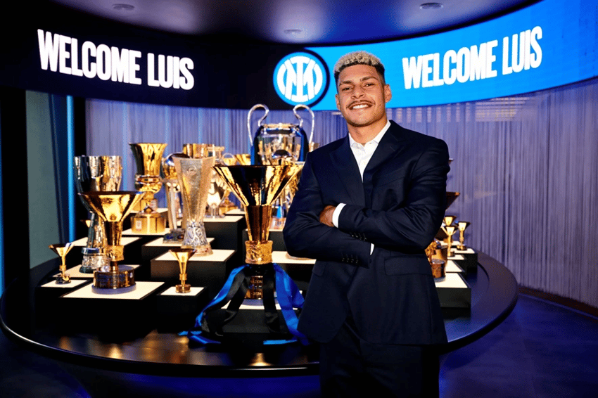 A Inter de Milão contratou Luis Henrique por 25 mihões de euros e o atacante chega para a disputa do Mundial de Clubes (Foto: Divulgação)