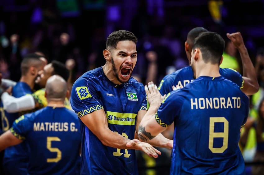 Brasil é o terceiro colocado na classificação geral da VNL