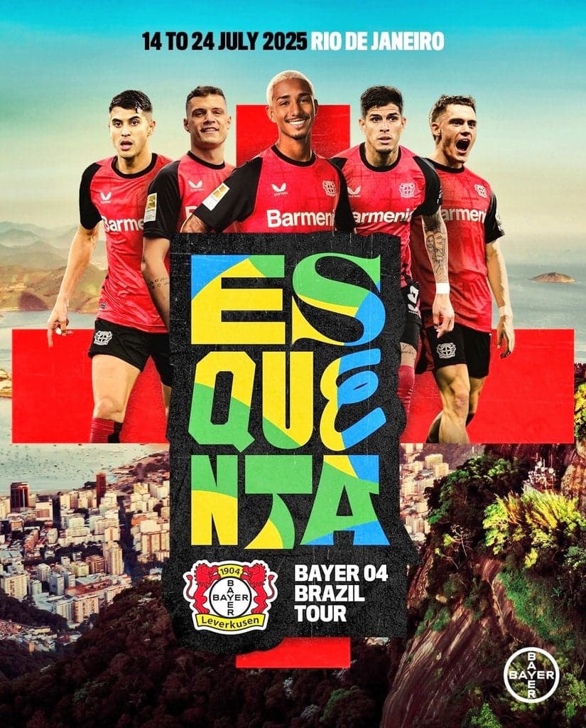 Bayer Leverkusen anuncia turnê pelo Brasil em julho