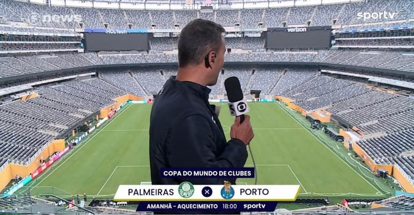 Rizek repercutiu falas de Abel Ferreira, técnico do Palmeiras, sobre o gramado do MetLife Stadium