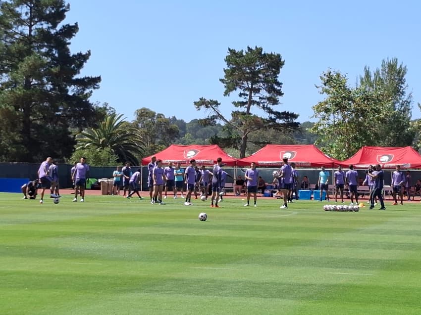 Botafogo fez último treino em Santa Barbara antes do jogo com o Atlético de Madrid