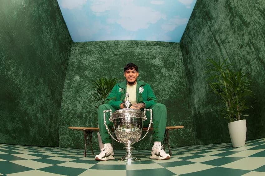 A loja contará com a exposição do troféu do Mundial de 1951 (Foto: Divulgação/ Palmeiras)