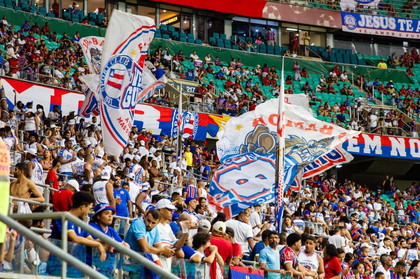 Torcida do Bahia em confronto contra o Náutico, o último na Arena Fonte Nova (Foto: Letícia Martins/EC Bahia)