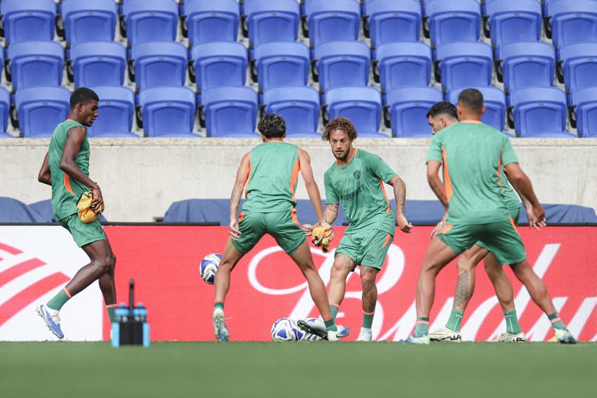 Jogadores do Fluminense no treino do dia 07/07, em Nova Jersey