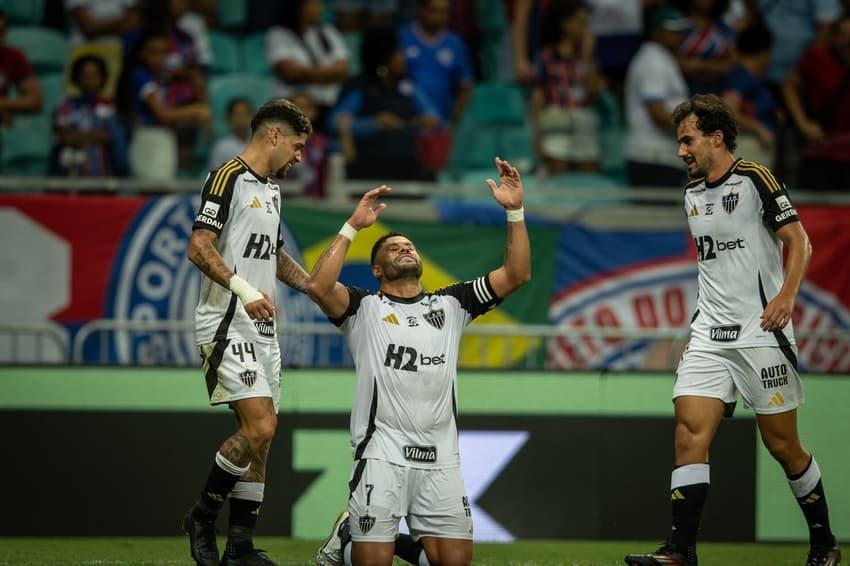 Hulk comemorando gol pelo Atlético-MG (Foto: Pedro Souza / Atlético)