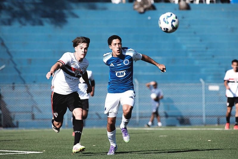 Sub-20 do Cruzeiro perde para o São Paulo, na Toca da Raposa 1 (Foto: Gustavo Martins/Cruzeiro)