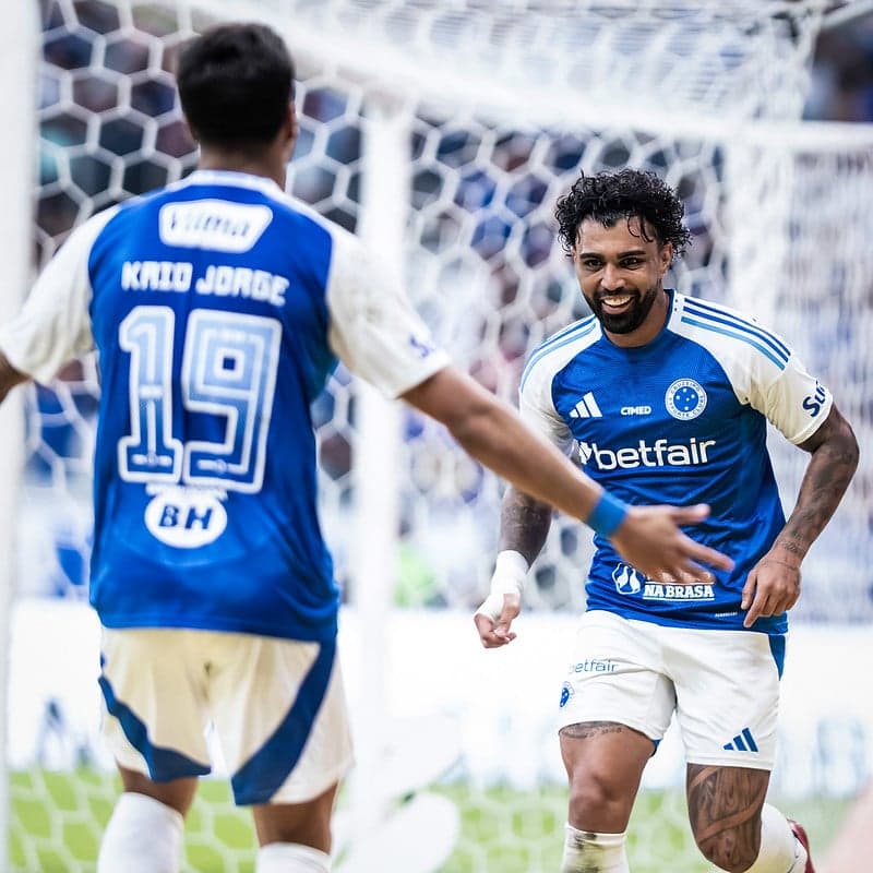 Gabigol e Kaio Jorge do Cruzeiro (Foto: Gustavo Aleixo/Cruzeiro)