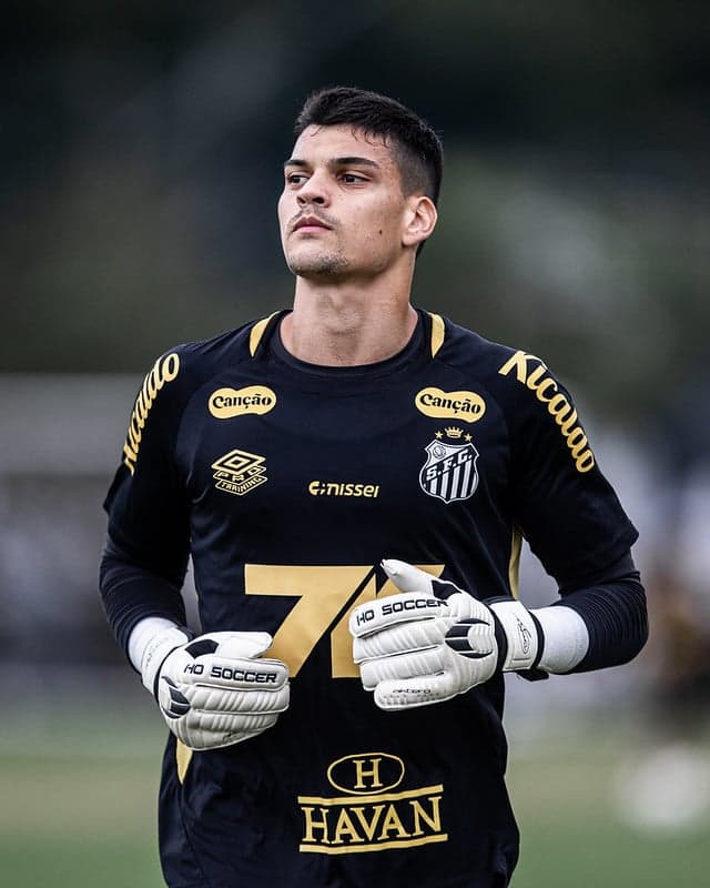 O goleiro Gabriel Brazão acumula 31 jogos nesta temporada pelo Santos. (Foto: Raul Baretta/ Santos FC)