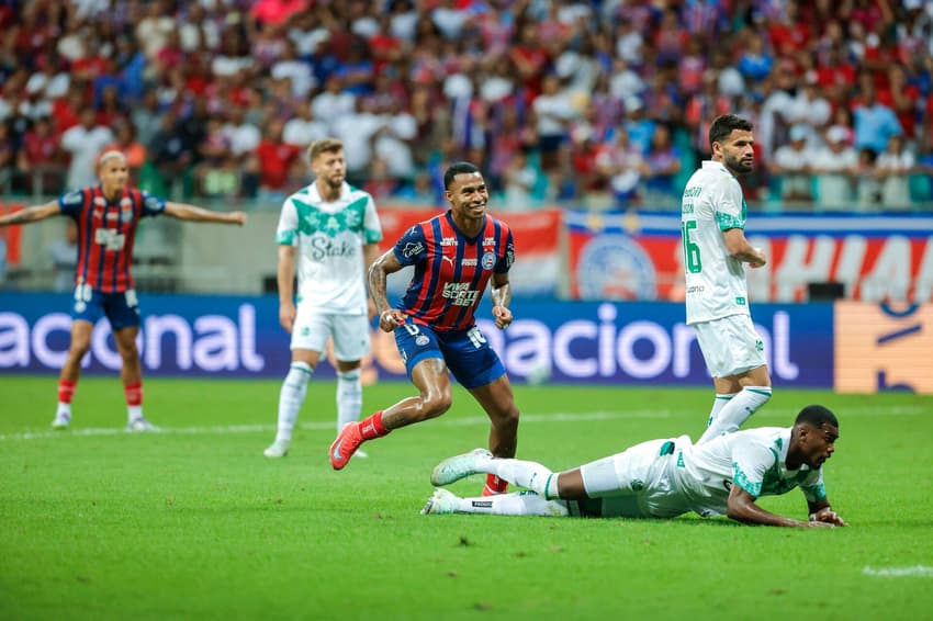 Jean Lucas comemora gol contra o Juventude (Foto: Rafael Rodrigues/EC Bahia)