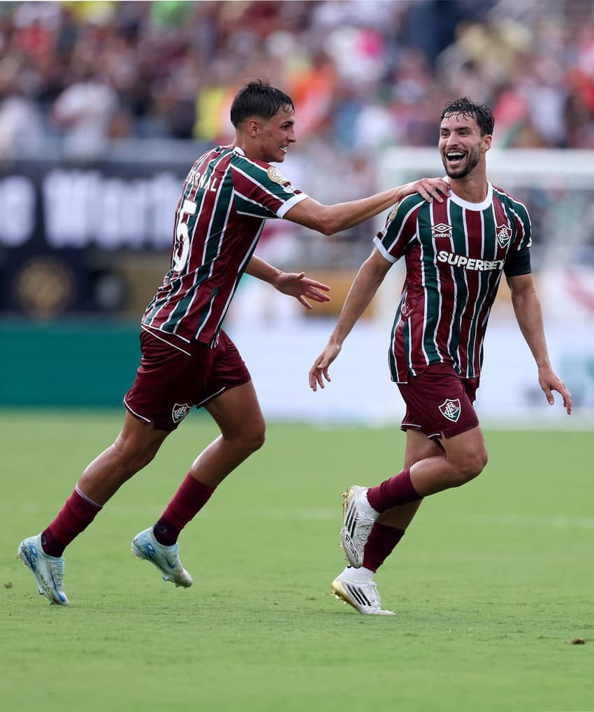 Martinelli comemora gol do Fluminense diante do Al-Hilal (Foto: Megan Briggs / GETTY IMAGES NORTH AMERICA / Getty Images via AFP)
