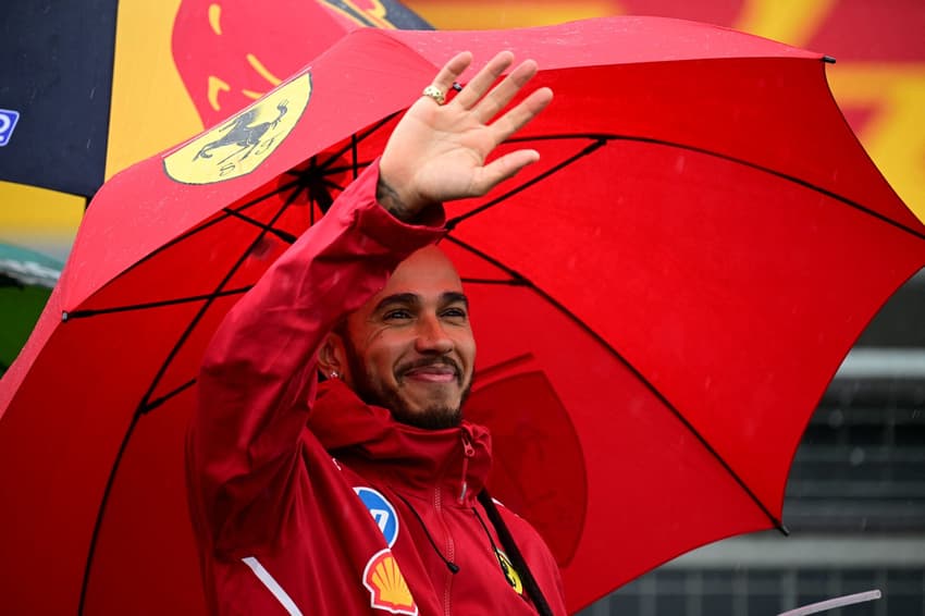 Lewis Hamilton, da Ferrari, no Grande Prêmio da Inglaterra (Foto: Ben STANSALL / AFP)