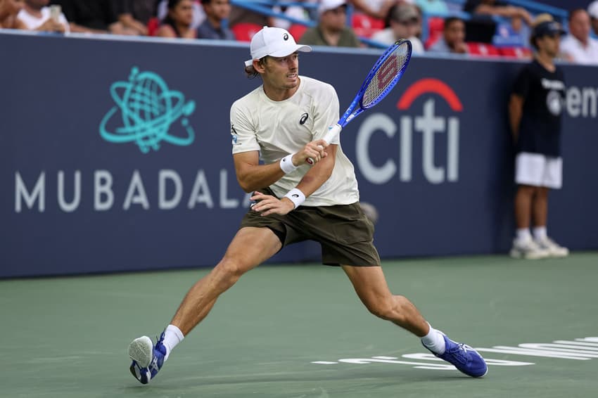 O australiano Alex De Minaur venceu, em Washington, o primeiro troféu de 2025 (Foto: Scott Taetsch/Getty Images/AFP)