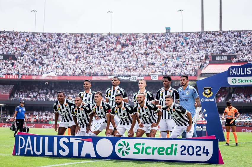 O Santos encarou o São Bernardo no Morumbis no ano passado e venceu por 2 a 1, pelo Paulistão. O Alvinegro jogou no Allianz Parque no começo deste ano. (Foto: Abner Dourado/AGIF)