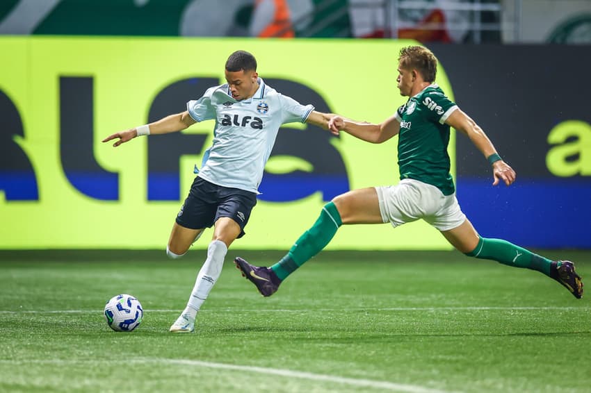 Alysson entrou no segundo tempo da derrota do Grêmio para o Palmeiras. (Foto: Lucas Uebel/Grêmio FBPA)