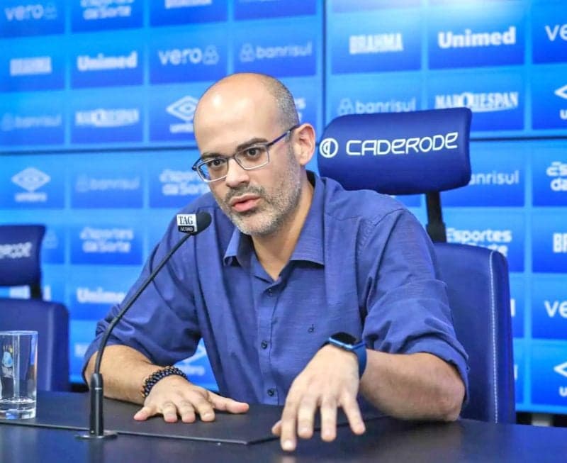 Paulo Caleffi foi vice-presidente de futebol do Grêmio no primeiro semestre 2023. (Foto: Lucas Uebel/Grêmio FBPA)