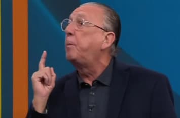 Galvão Bueno no programa "Galvão e Amigos" (Foto: Reprodução Band)