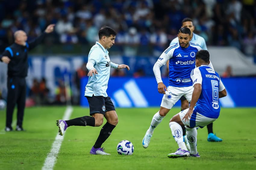 Cristaldo teve atuação apagada na goleada sofrida pelo Grêmio para o Cruzeiro. (Foto: Lucas Uebel/Grêmio FBPA)