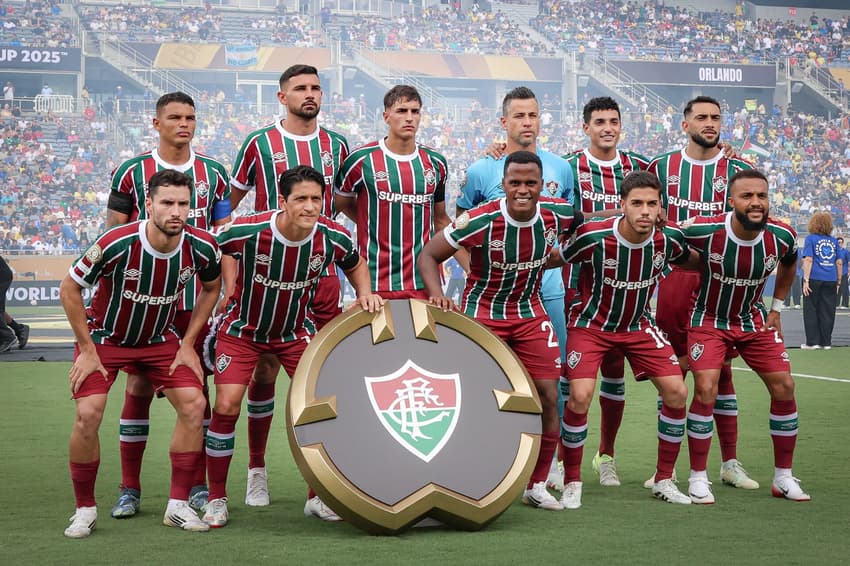 Time do Fluminense na partida contra o Al-Hilal, pelo Mundial de Clubes (Foto: Marcelo Gonçalves/FFC)