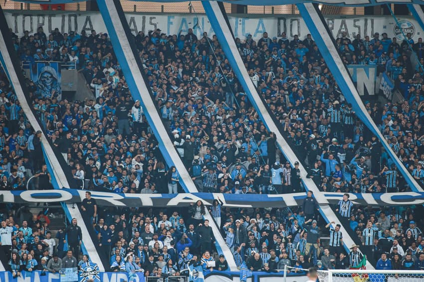 Geral na Arena do Grêmio. (Foto: Maxi Franzoi/AGIF)