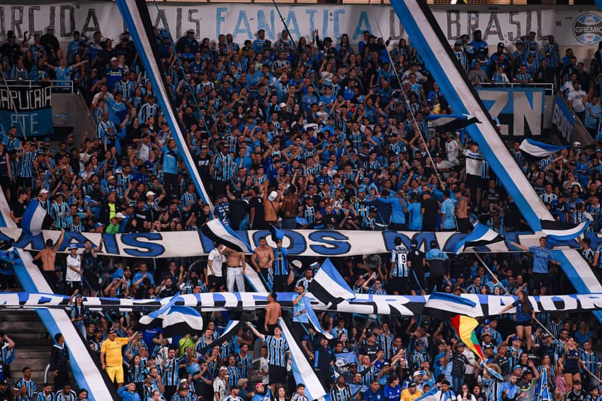 Geral do Grêmio em partida na Arena do Grêmio. (Foto: Maxi Franzoi/AGIF)