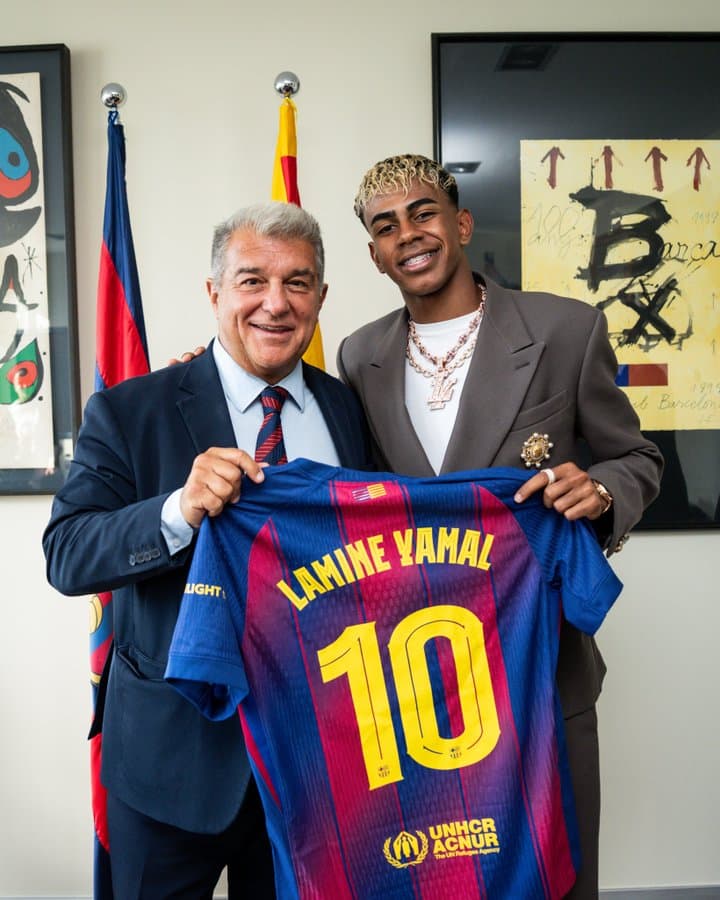 Lamine Yamal, novo camisa 10 do Barcelona